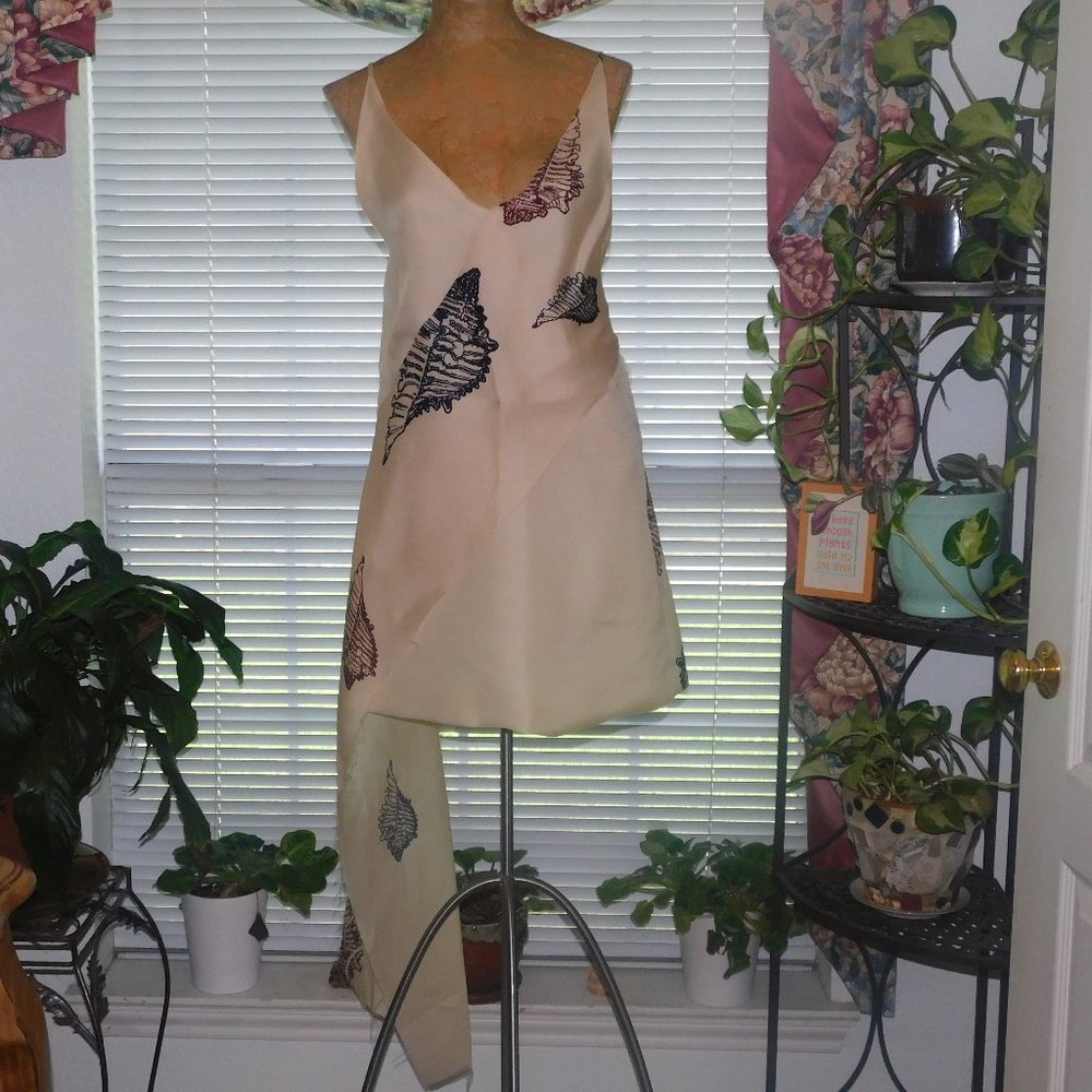 NWT $478 Funky Silk Parchment Dress RACHEL COMEY XS 4